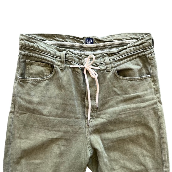 Gap Green Paper Weight High Waisted Button Fly Jeans - Picture 3 of 5